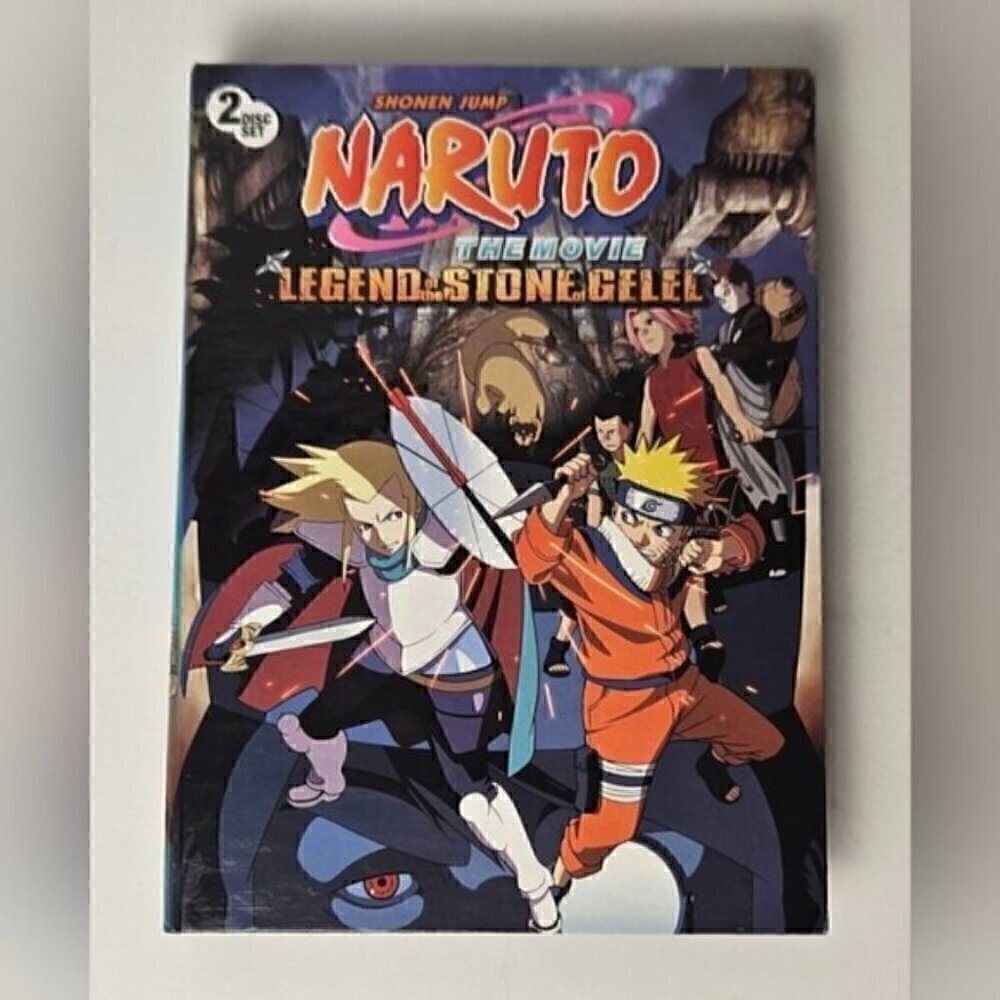 Naruto The Movie 2 Legend of the Stone of Gelel DVD 2 Disc Anime Film